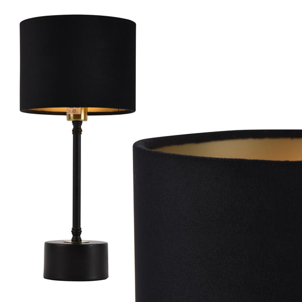 [lux.pro]® Asztali lámpa Deventer éjjeli lámpa design 39cm x ø18 cm különböző színekben