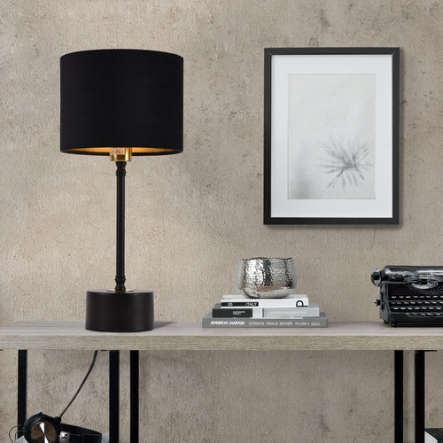 [lux.pro]® Asztali lámpa Deventer éjjeli lámpa design 39cm x ø18 cm különböző színekben