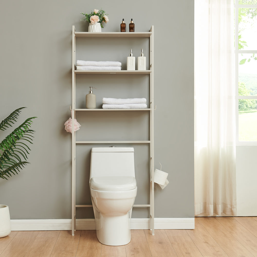 Fürdőszobai polc WC fölé Ljukhobro 164x64x20 cm [en.casa]