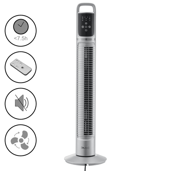 Torony ventilátor 3 fokozatos oszcilláló 40W 82x22x22cm több színben [in.tec]® 