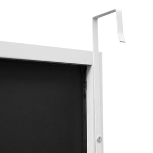 Ajtótükör alumíniumkerettel Lesina 120x37cm [en.casa]