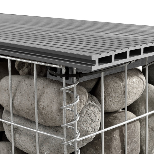 Gabion kerti pad 100 x 30 x 45 cm WPC több színben [pro.tec] 