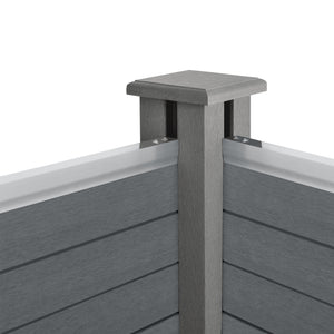  Kerítés WPC kerítéselem szürke több méretben [neu.holz]®