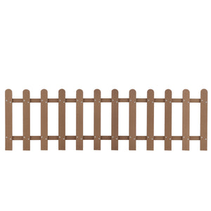 [neu.holz]® Kerti kerítés WPC kerítéselem fa-műanyag kompozit 200 x 60 cm szürke/barna