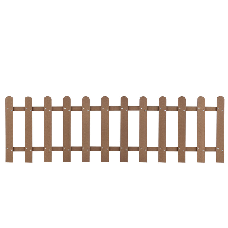 Méretrajz [neu.holz]® Kerti kerítés WPC kerítéselem fa-műanyag kompozit 200 x 60 cm szürke/barna