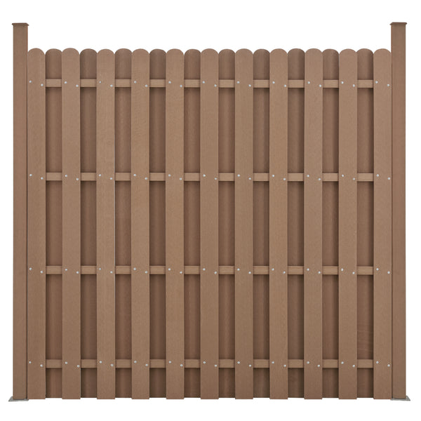 WPC kerítéselem kerítéspanel 185x193 cm [neu.holz]