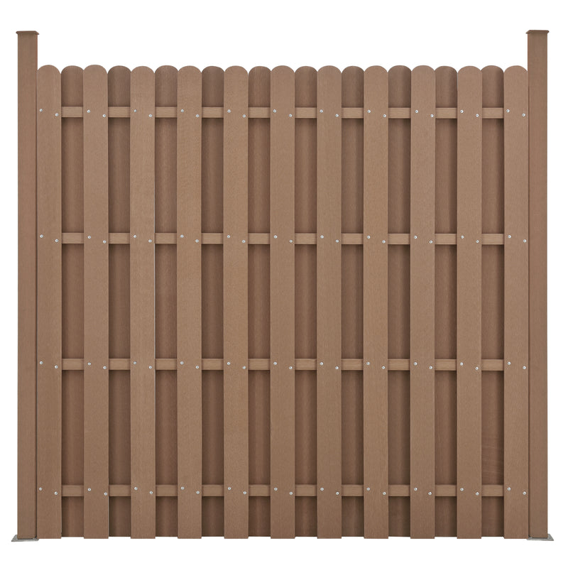 Méretrajz WPC kerítéselem kerítéspanel 185x193 cm [neu.holz]