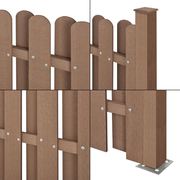 WPC kerítéselem kerítéspanel 185x193 cm [neu.holz]