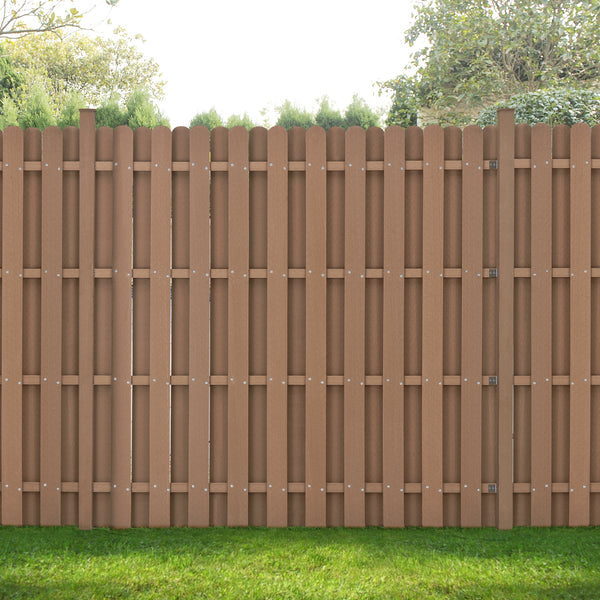 WPC kerítéselem kerítéspanel 185x193 cm [neu.holz]