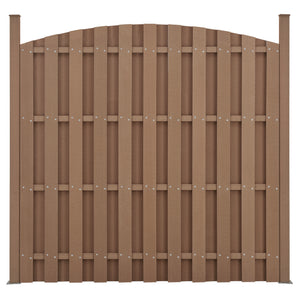 WPC félköríves kerítéspanel 185x193 cm [neu.holz]