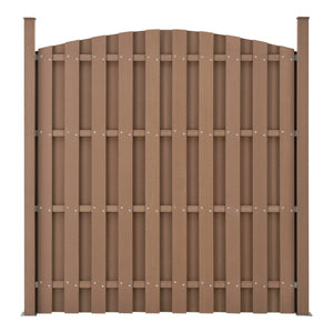 WPC félköríves kerítéspanel 185x193 cm [neu.holz]