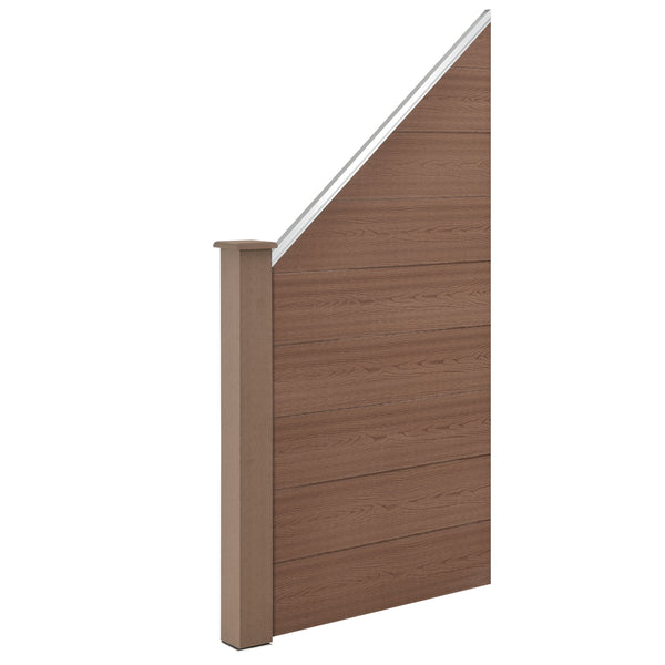 WPC kerítéspanel ferde elemmel [neu.holz]