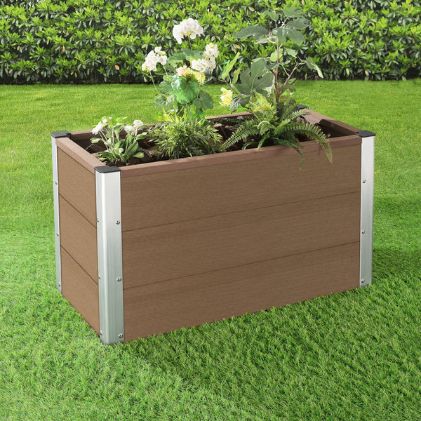 Virágláda Esens WPC 100 x 50 x 50 cm szürke/barna [neu.holz] 