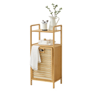 Bambusz mosókosár polc Rendalen 40x30x95 cm [en.casa] - premiumXL
