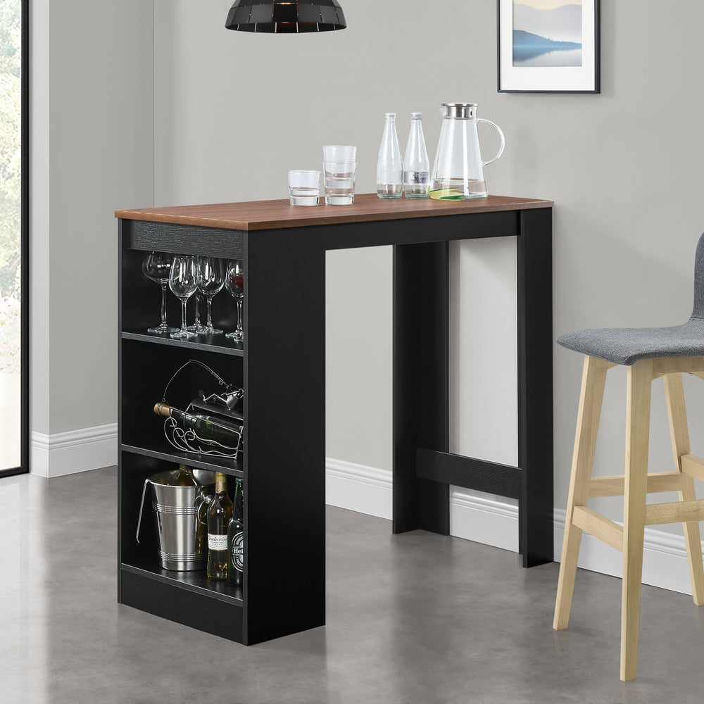 Kouvola bárasztal 3 rekesszel 110x50x103 cm különböző színekben [en.casa] - premiumXL