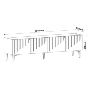 TV állvány Oppdal 154x37x45cm [en.casa]
