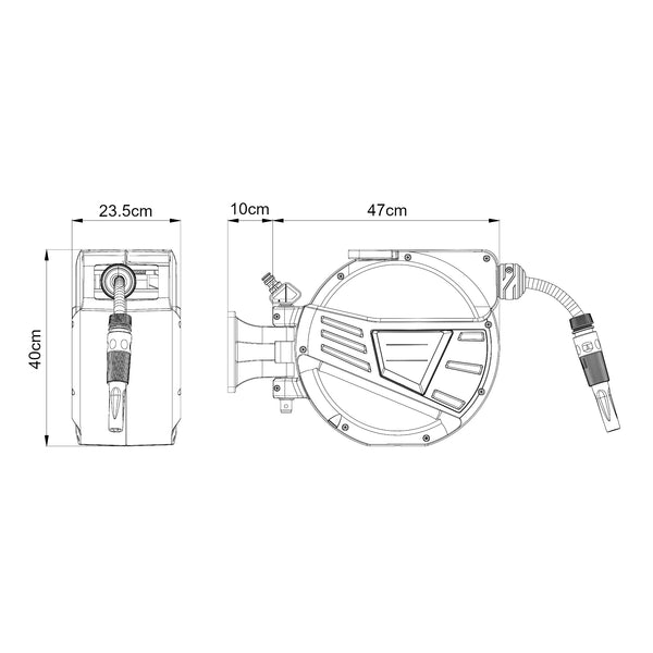 Tömlőtartó dob Amersfoort [pro.tec]