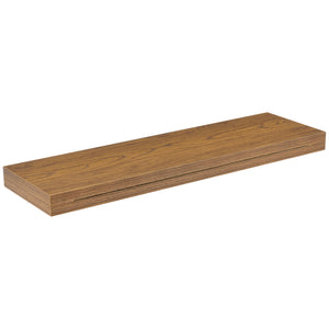 [en.casa]® Fali és kulcstartó polc 80 x 23,5 x 5 cm design polc kulcstartó résszel különböző színek
