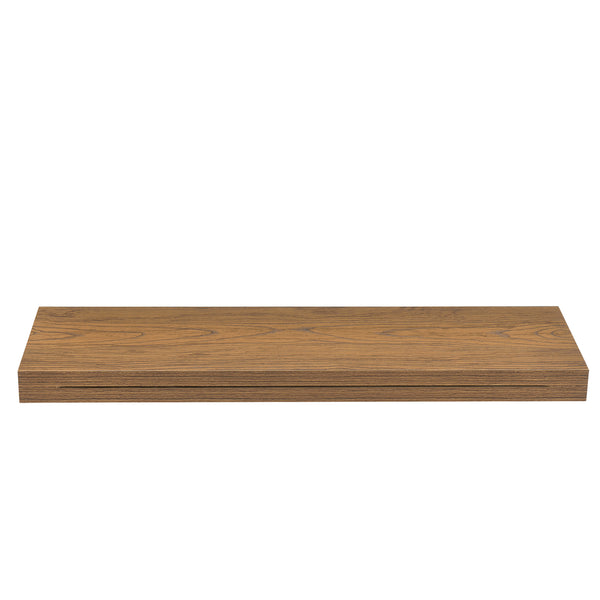 [en.casa]® Fali és kulcstartó polc 80 x 23,5 x 5 cm design polc kulcstartó résszel különböző színek