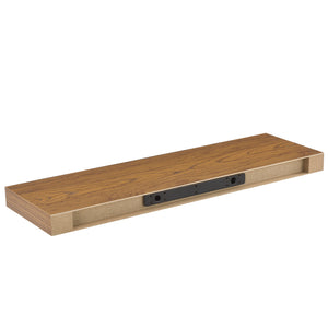 [en.casa]® Fali és kulcstartó polc 80 x 23,5 x 5 cm design polc kulcstartó résszel különböző színek
