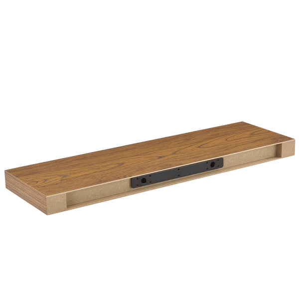 [en.casa]® Fali és kulcstartó polc 80 x 23,5 x 5 cm design polc kulcstartó résszel különböző színek
