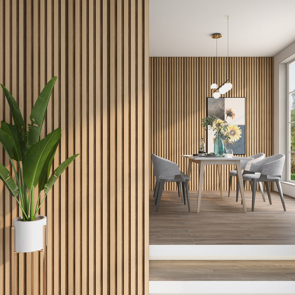 Borger 3D fali panel szett - Vízálló polisztirol lamellás burkolat (195x30 cm) [NEU.HOLZ]