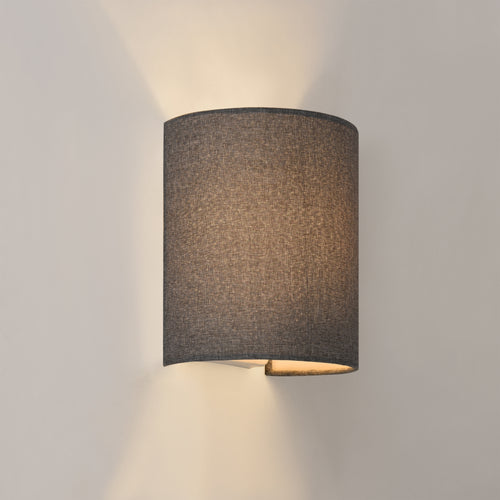 Fali lámpa Brüssel 1x E27 félkör alakú 20 x 17,5 x 13 cm lenből lux.pro - premiumXL