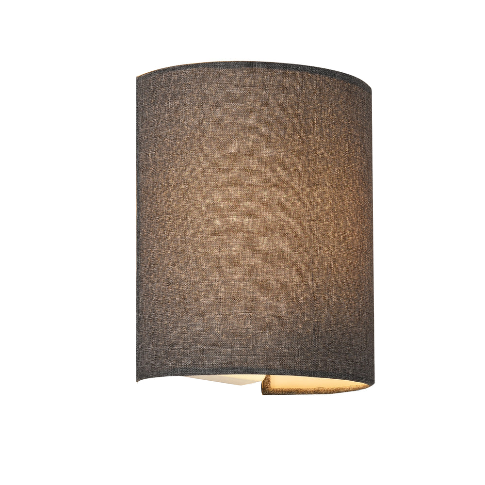Fali lámpa Brüssel 1x E27 félkör alakú 20 x 17,5 x 13 cm lenből lux.pro - premiumXL