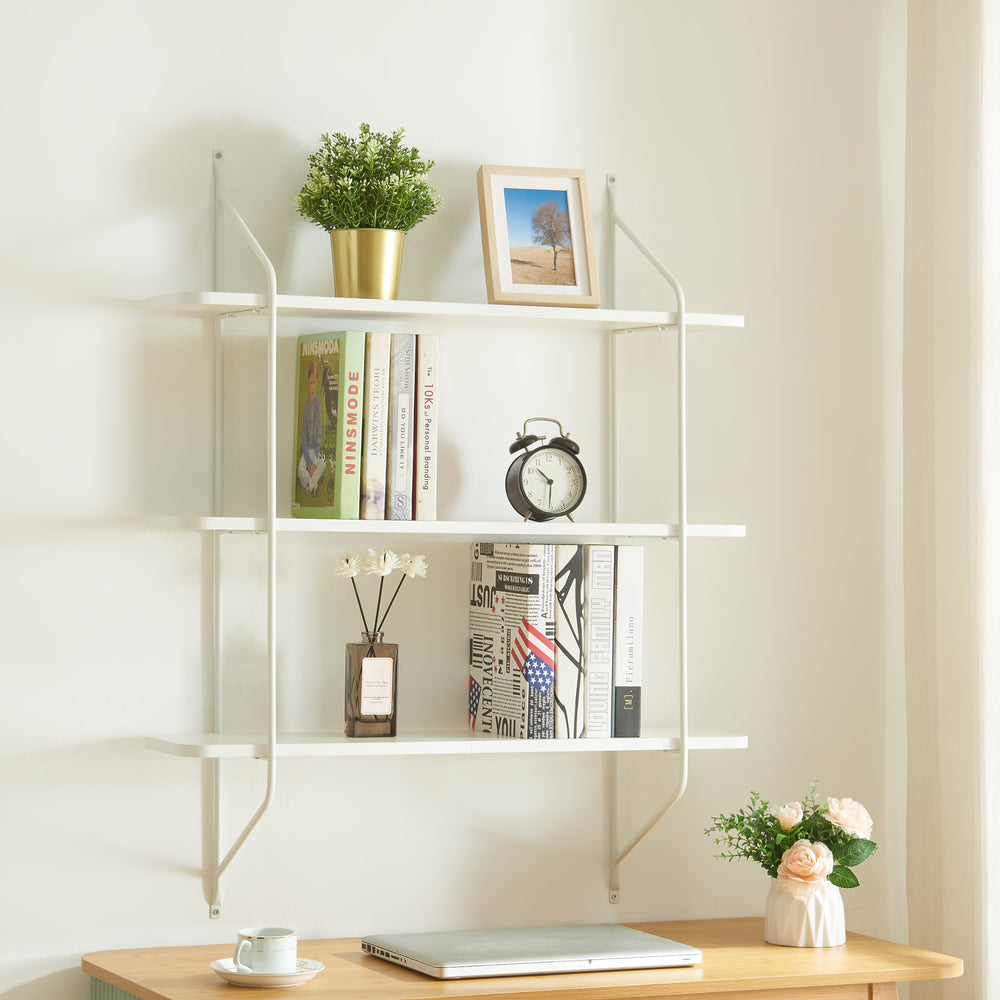 Fali polc Østfold 100x80x21 cm [en.casa]