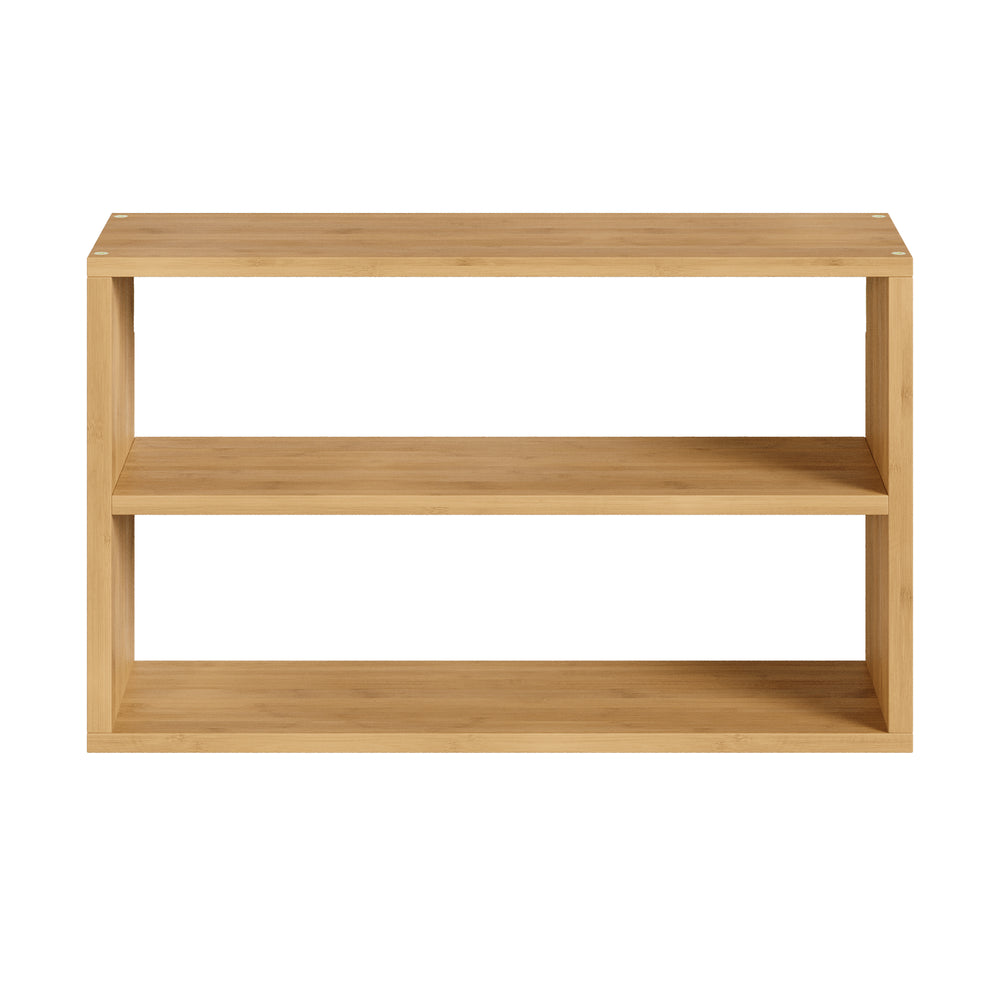 Fali polc Gol 50x15x30 cm bambusz [en.casa]