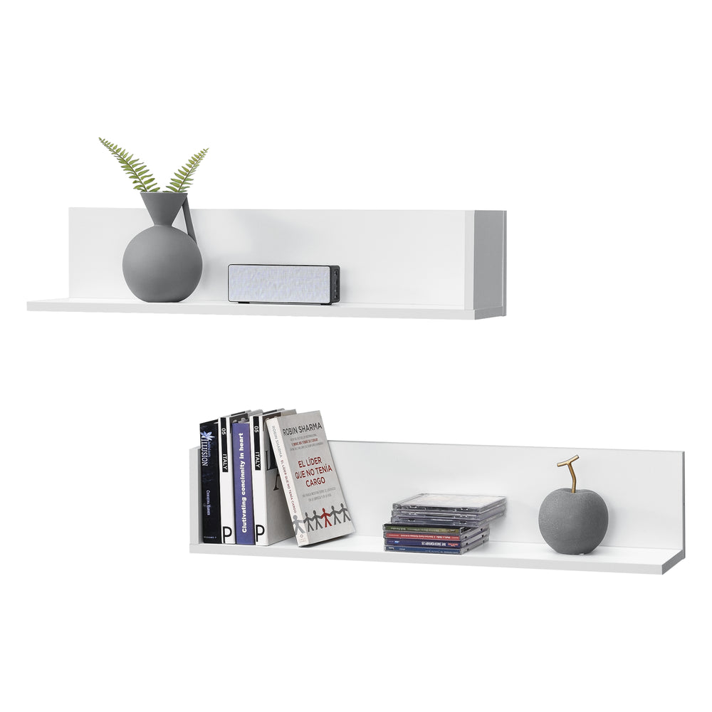 Fali polc Elverum 75 x 16,5 x 16,5 cm 2 db-os szett különböző színekben en.casa - premiumXL