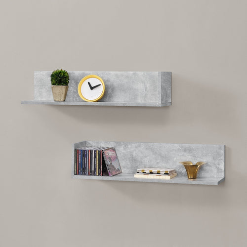 Fali polc Elverum 75 x 16,5 x 16,5 cm 2 db-os készlet különböző színekben en.casa