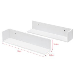 Fali polc Elverum 75 x 16,5 x 16,5 cm 2 db-os készlet különböző színekben en.casa