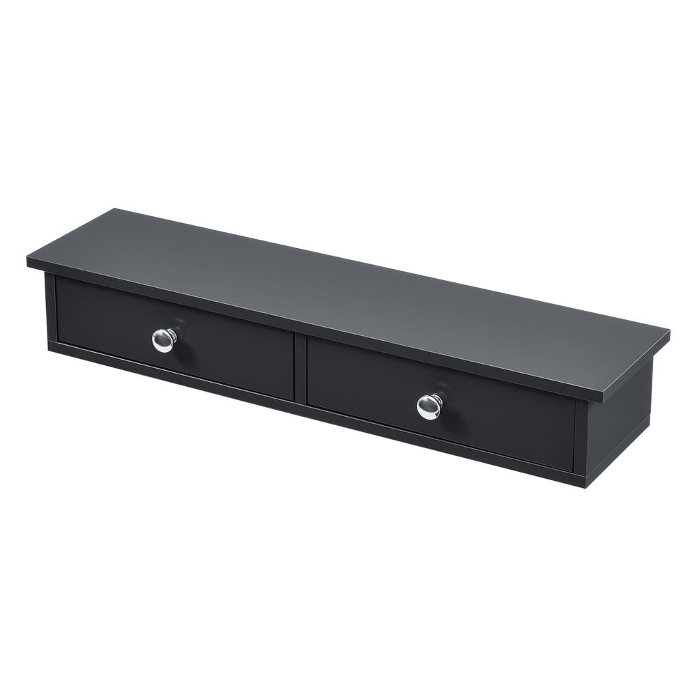 Fali polc Geeste 60x15x10 cm 2 fiókkal [en.casa] - premiumXL