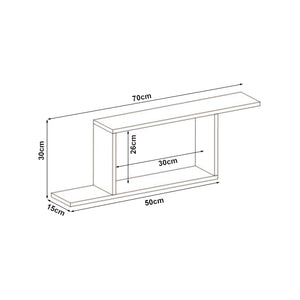 Fali polc Hagfors 70x15x30 cm [en.casa]