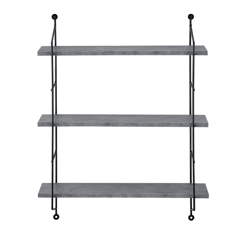Méretrajz [en.casa]® 3 szintes függőpolc