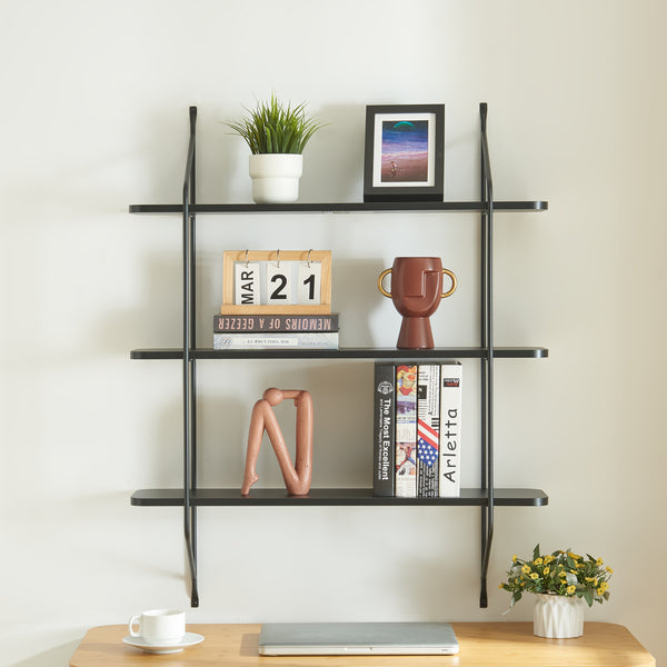 Fali polc Østfold 100x80x21 cm [en.casa]