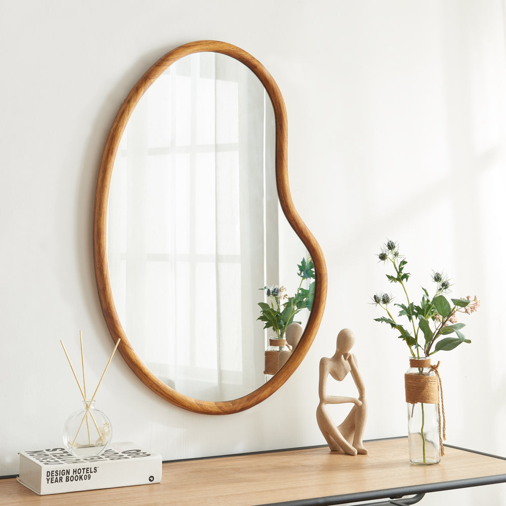 Fali tükör Jokioinen 75x55 cm tölgyhatás [en.casa] - premiumXL
