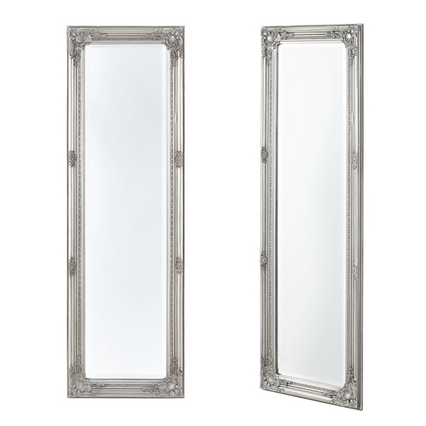 Falitükör Livorno 132 x 42 x 3,5 cm eukaliptusz fa  kerettel [en.casa]®