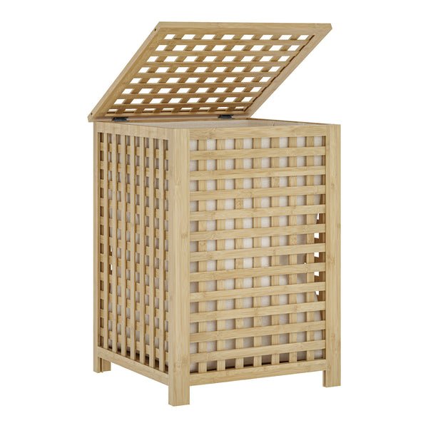 Szennyestartó Jystiand bambusz natúr [en.casa]