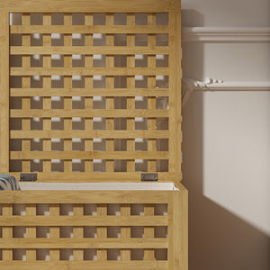 Szennyestartó Jystiand bambusz natúr [en.casa]