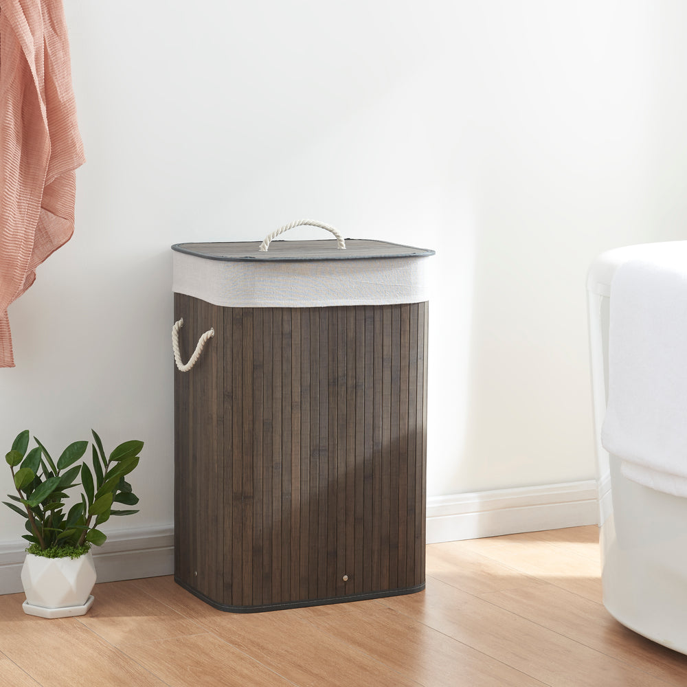 Salla bambusz szennyeskosár különböző színekben és méretekben [en.casa] - premiumXL