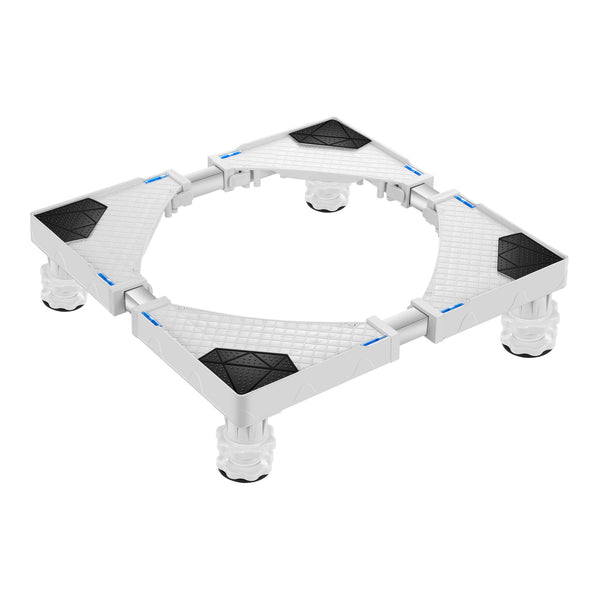 Mosógép-emelvény Marklohe 4 tartólábbal 300 Kg szürke és fehér színben [en.casa]