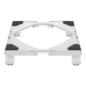 Mosógép-emelvény Marklohe 4 tartólábbal 300 Kg szürke és fehér színben [en.casa]