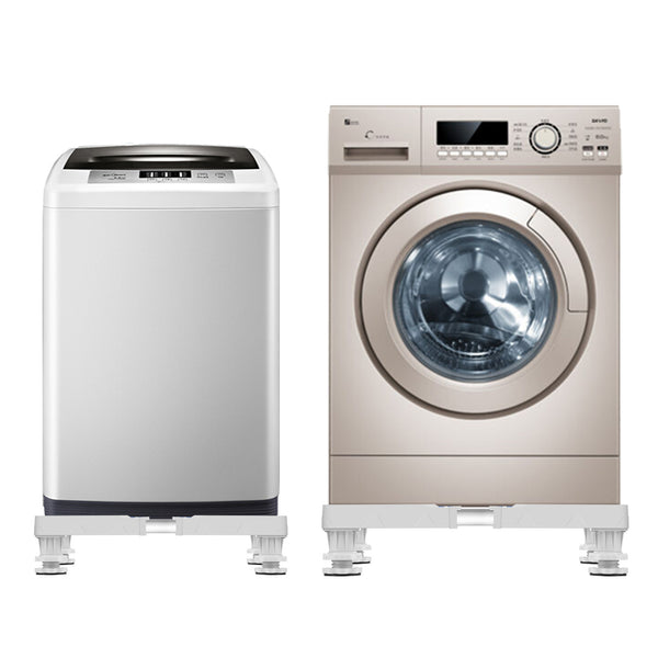 Mosógép-emelvény Marklohe 4 tartólábbal 300 Kg szürke és fehér színben [en.casa]