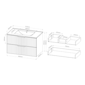 Mosdószekrény mosdókagylóval Veppenssan [en.casa]