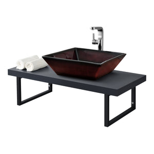 Mosdólap 100 x 45 x 30 cm törölközőtartó fém keret forgácslap falra szerelhető, különböző színekben [neu.haus]