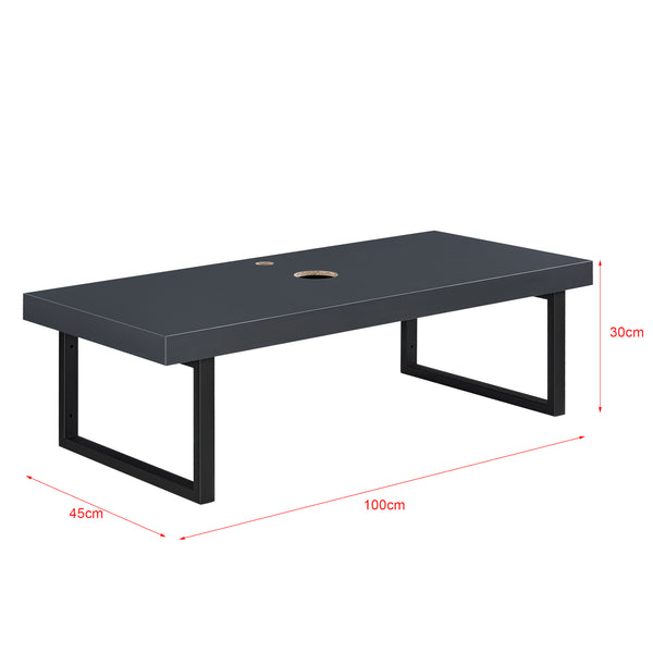 Mosdólap 100 x 45 x 30 cm törölközőtartó fém keret forgácslap falra szerelhető, különböző színekben [neu.haus]