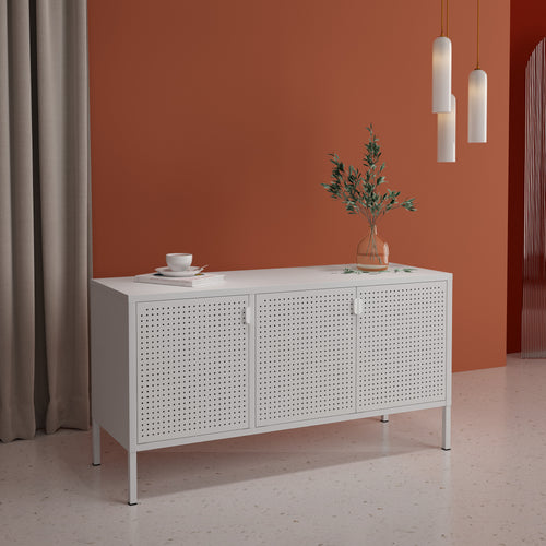 TV-szekrény Castelli 114 x 40 x 60 cm acél [en.casa] - premiumXL